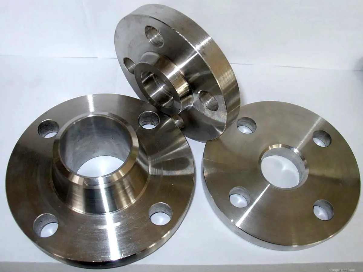 Titanium weld neck flange machined to ASME