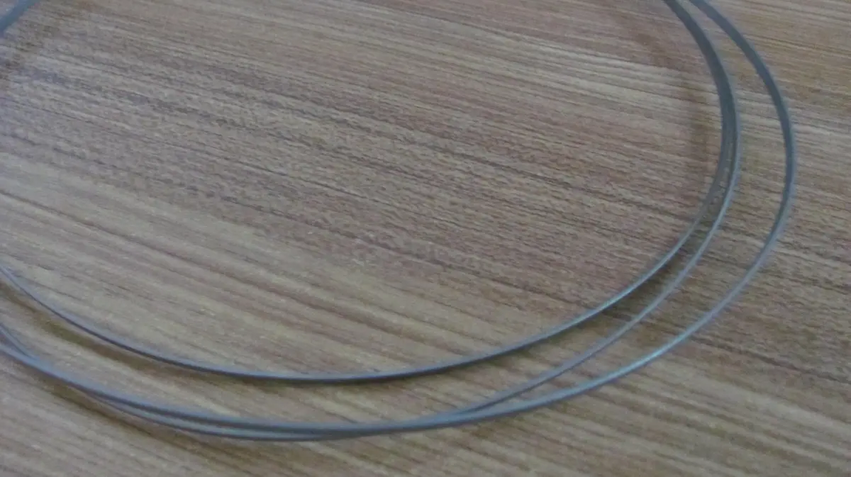Titanium wire coil, annealed condition
